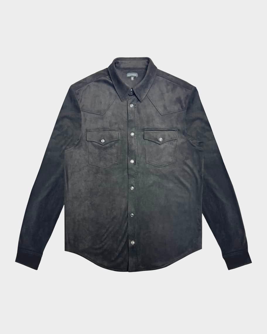 Men's Eastwood Faux-Suede Western Shirt Product Image