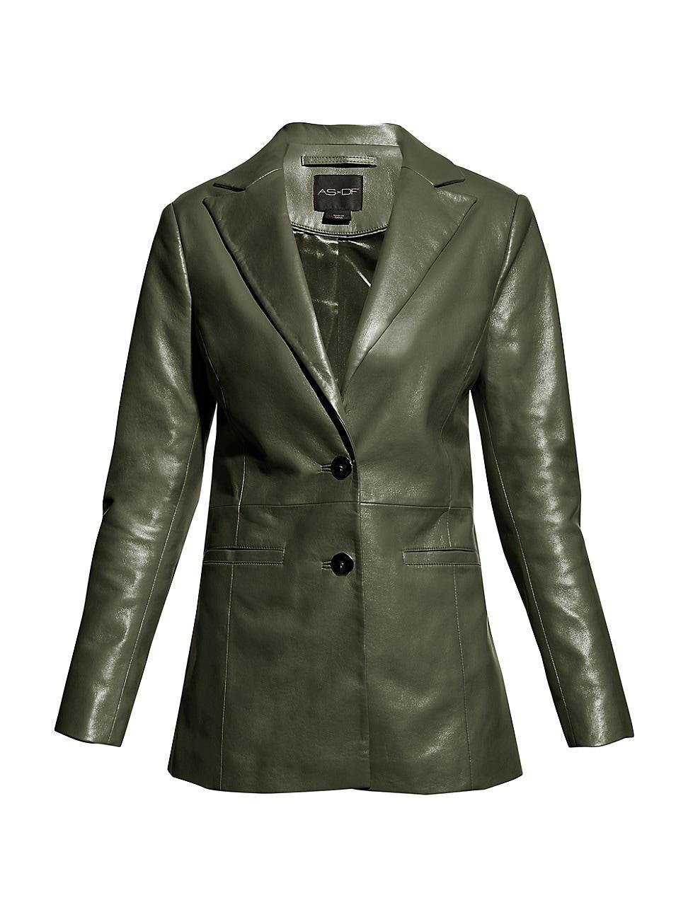 Womens Dallas Recycled Leather Blazer Product Image