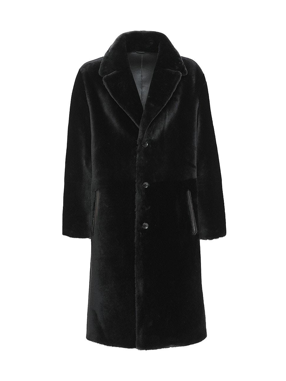 Mens Reversible Merino Shearling Lamb Coat Product Image