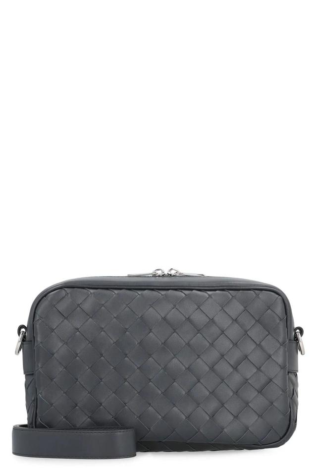 Small Intrecciato Camera Bag In Grey Product Image