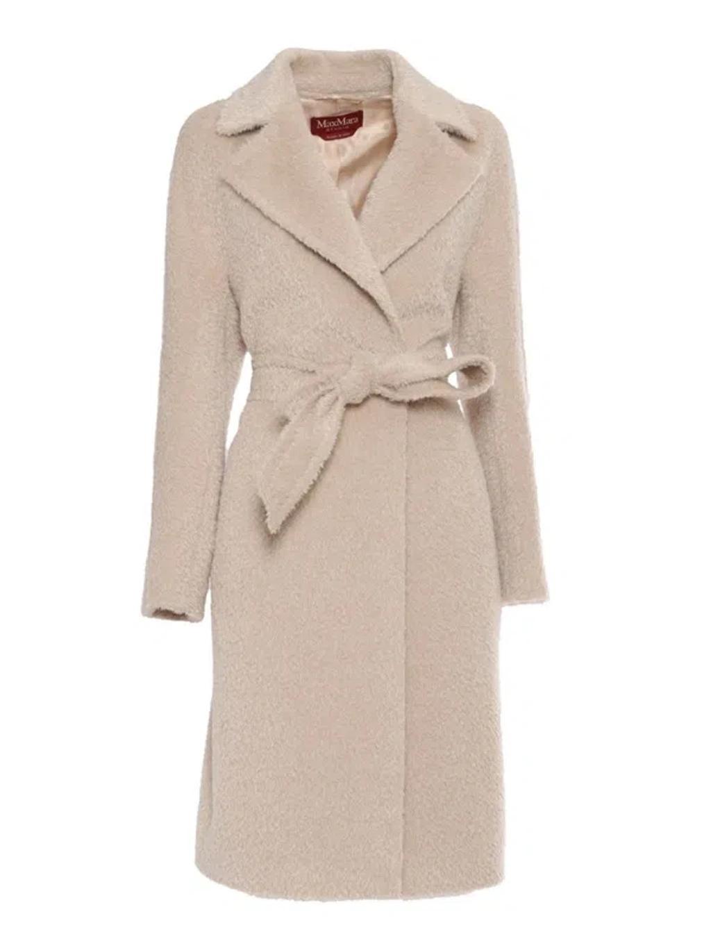 MAX MARA Galante Albino Coat In White Product Image