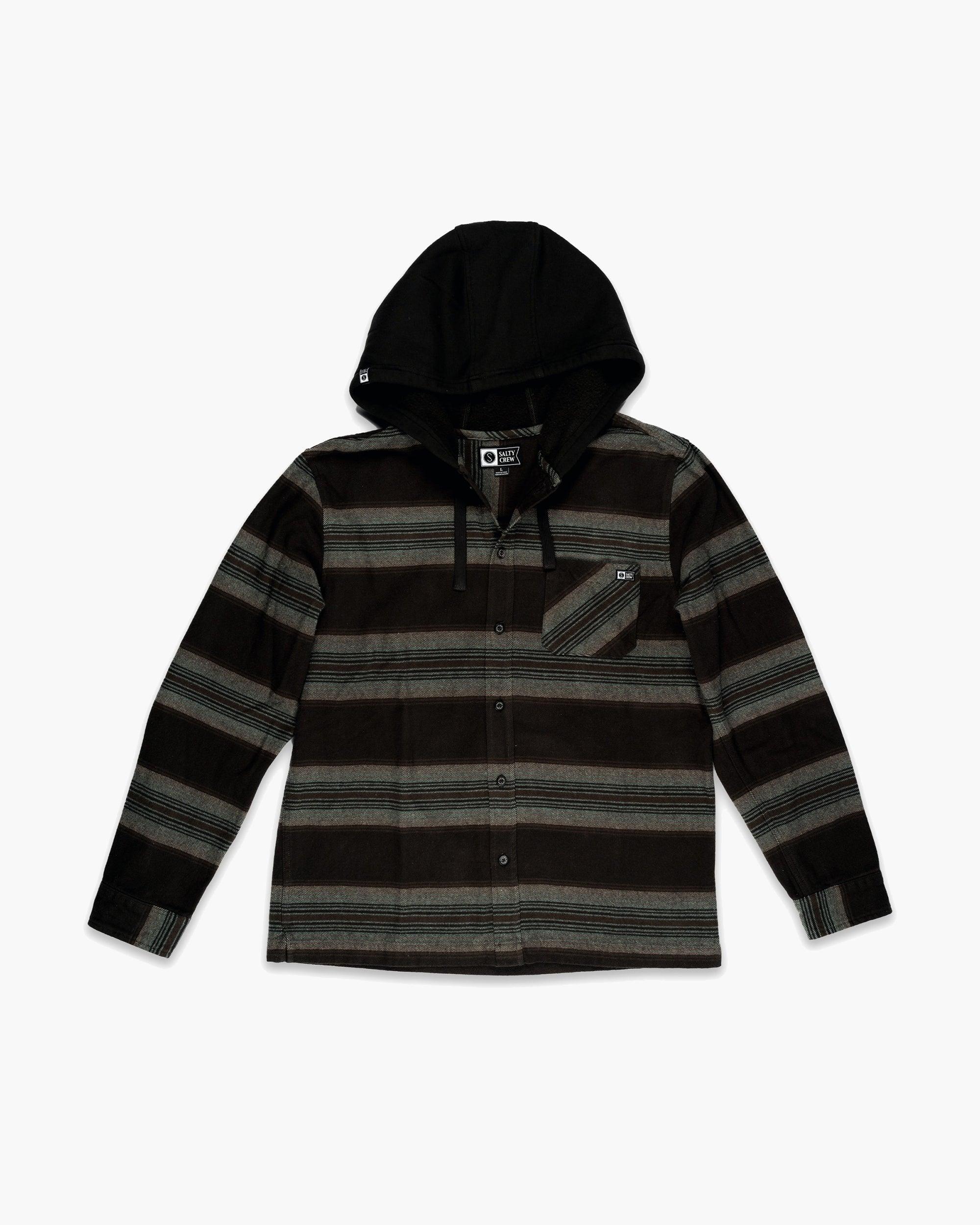 Outback Hooded Flannel - Coal Product Image