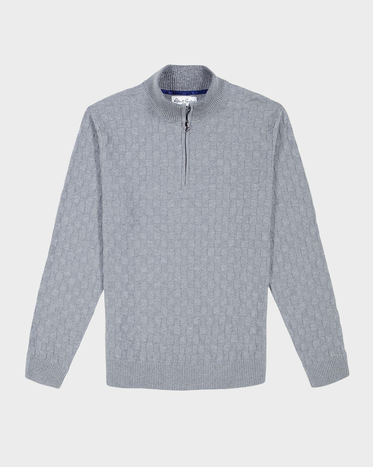 Mens Gavino Cotton Quarter-Zip Sweater Product Image