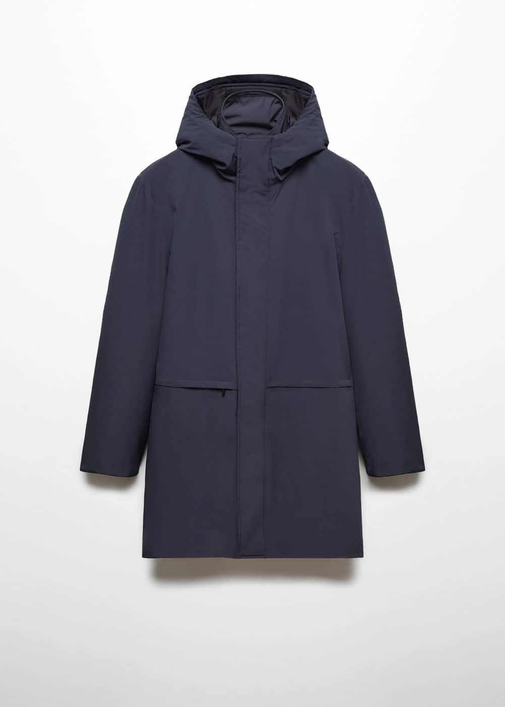 MANGO MAN - SOFEELATE® padded parka with hood navyMen Product Image