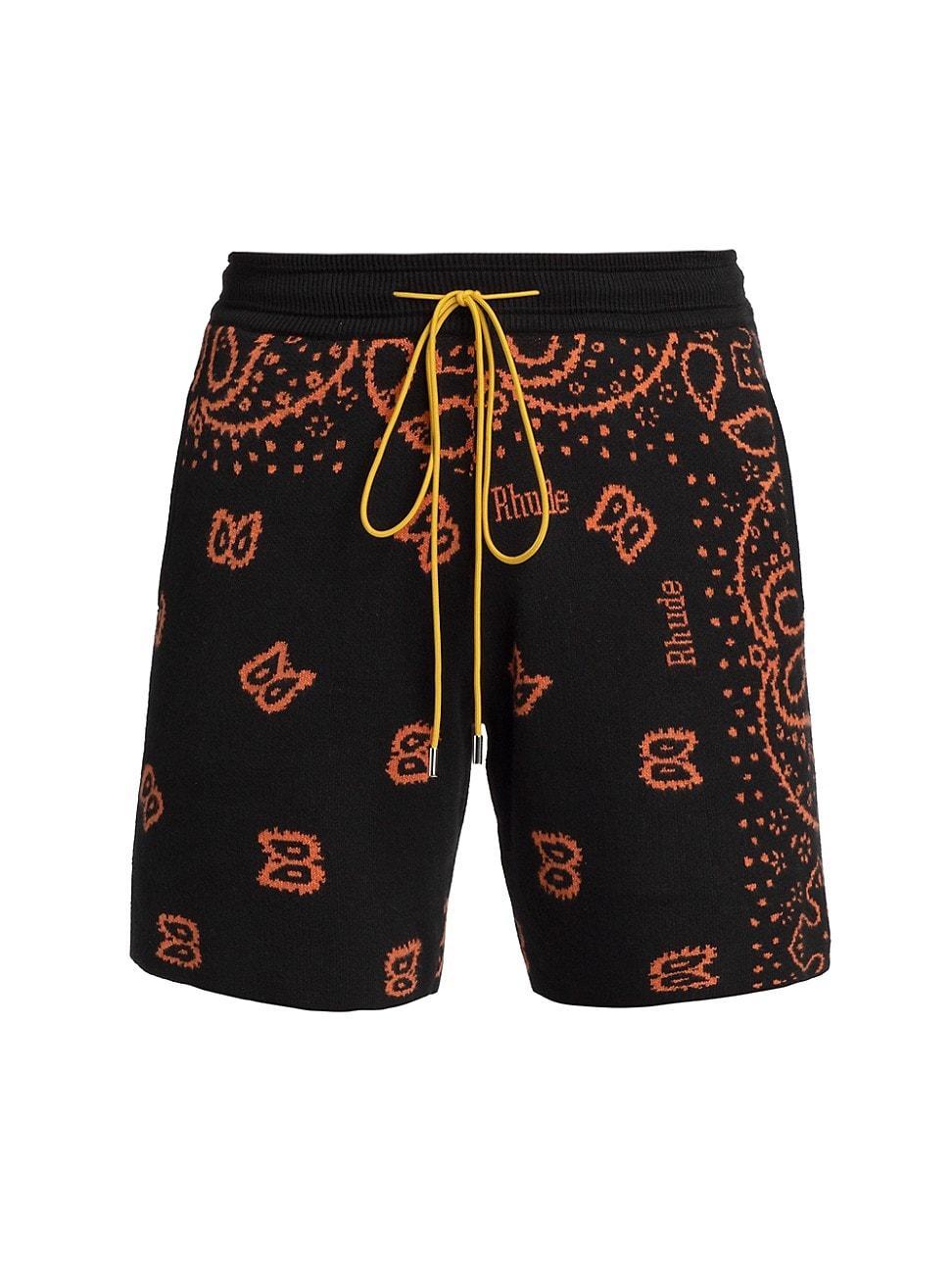 Mens Bandana Knit Shorts Product Image