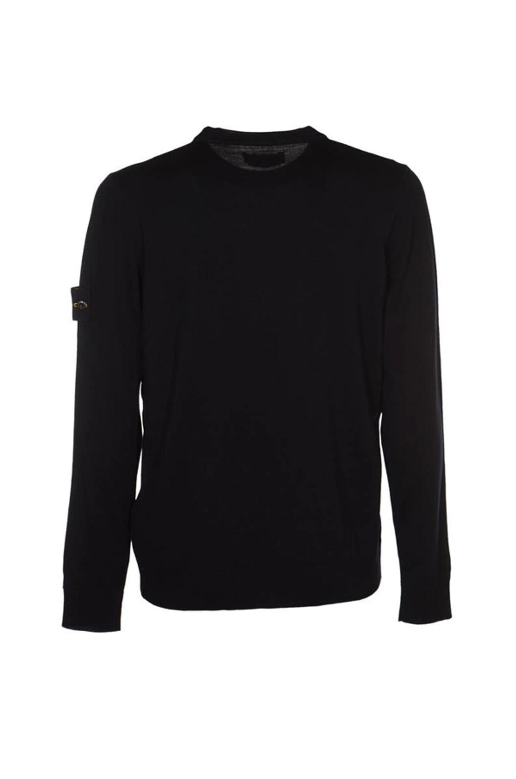 STONE ISLAND Crewneck Classic Jersey In Black Product Image