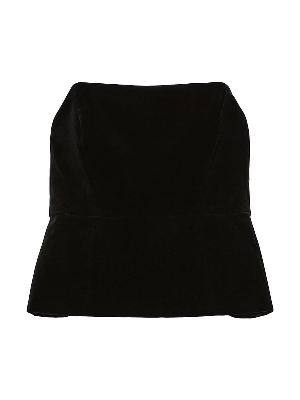 Womens Giubba Strapless Velvet Top Product Image