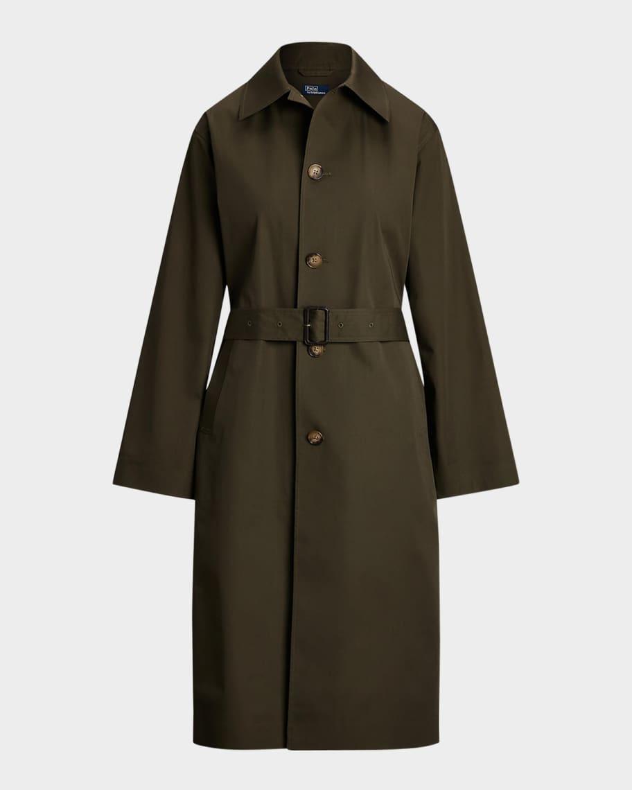 Water-Resistant Twill Long Car Coat product image