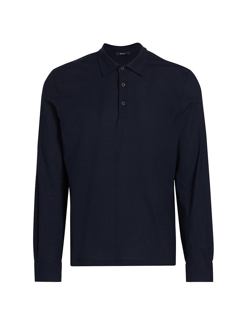 Mens Jersey Crepe Polo Shirt Product Image