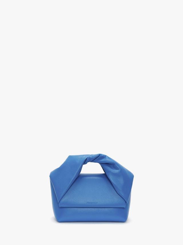 MEDIUM TWISTER - LEATHER TOP HANDLE BAG in blue | JW Anderson US  Product Image