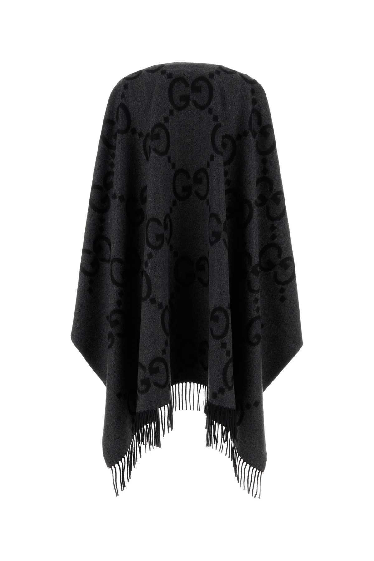 Jumbo-gg Cashmere Cape In Black Product Image