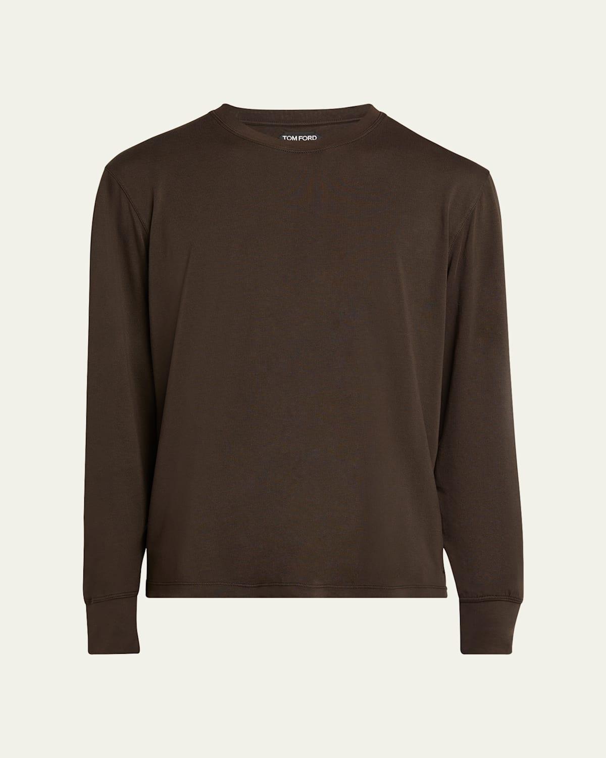 Mens Lyocell-Cotton Crewneck T-Shirt Product Image