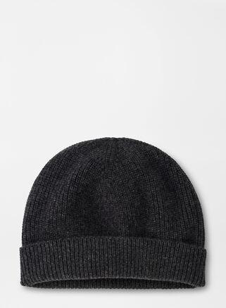 Peter Millar Mens Cashmere Beanie | Color: Dark Grey | Size: OS Product Image