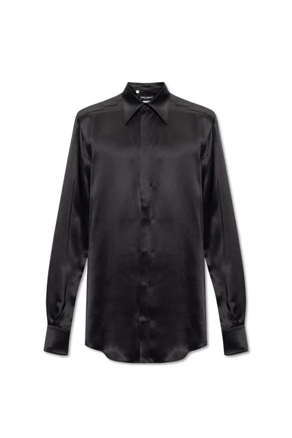 Long-sleeved Shirt In Black Product Image