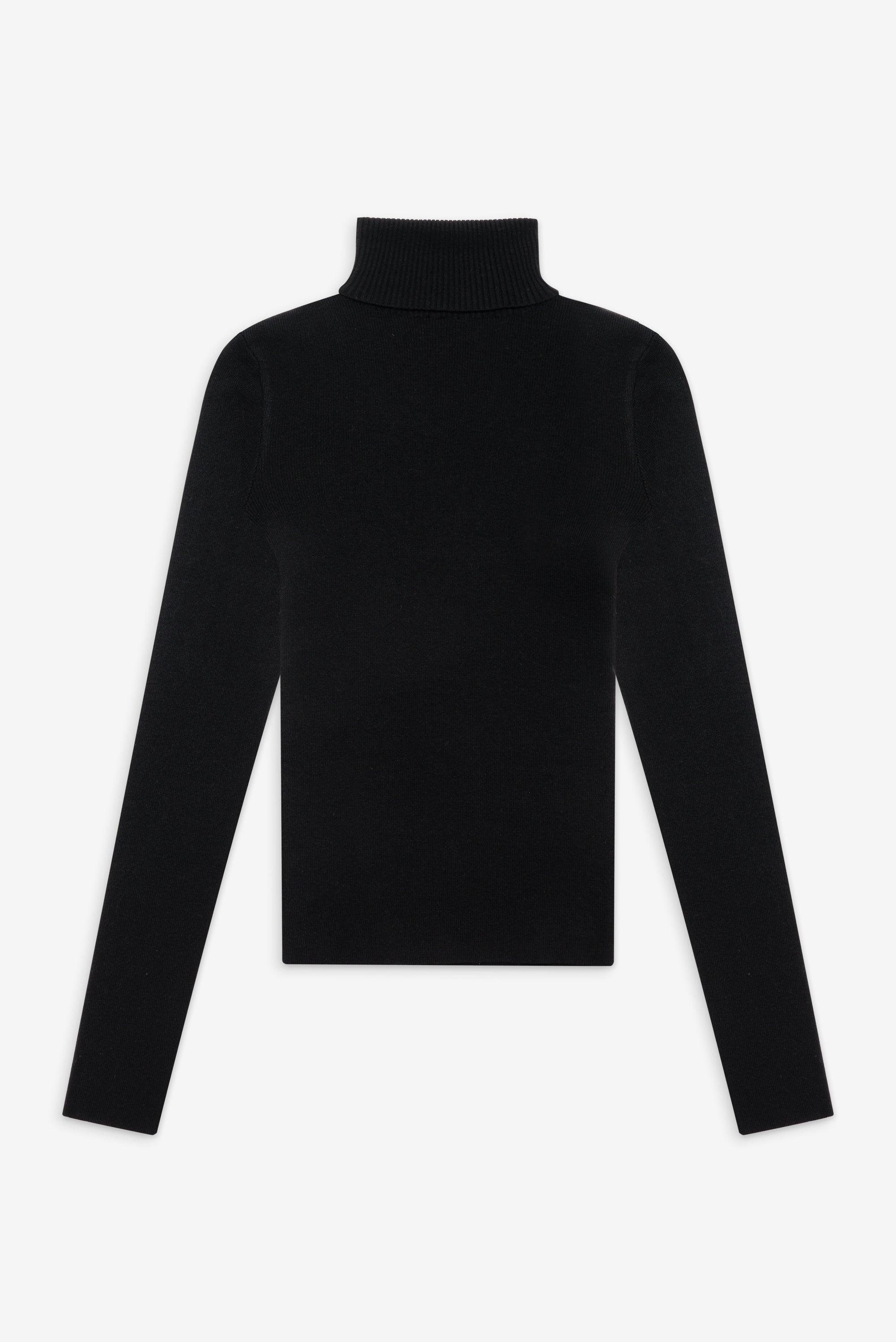 Tucker Knit Sweater - Black Product Image