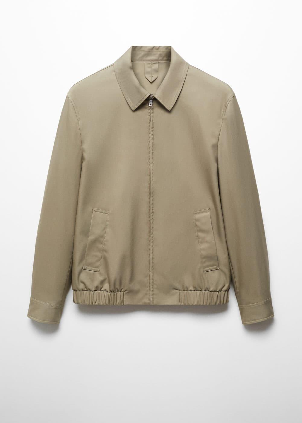 MANGO MAN - Bomber jacket with zip khakiMen Product Image