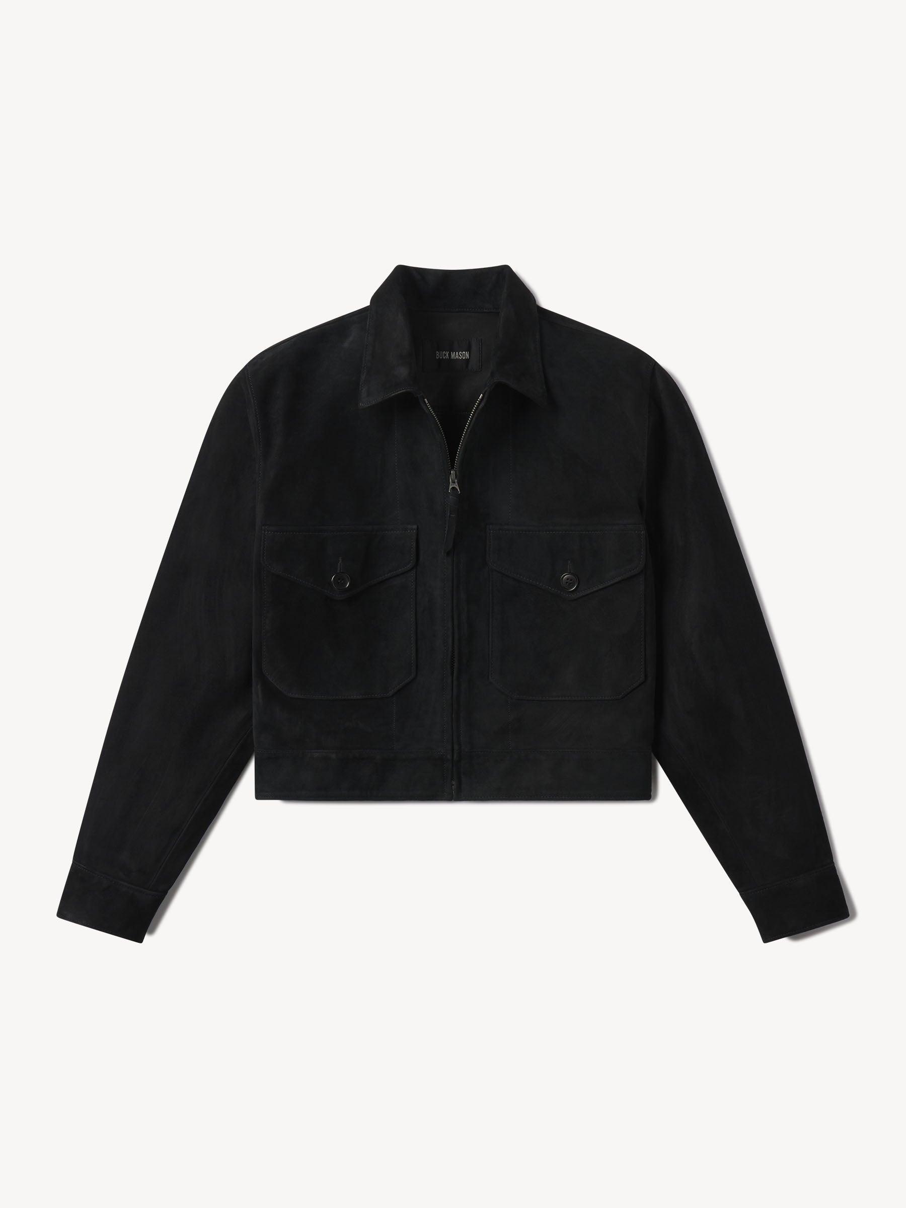 Black Mojave Suede Rider Jacket Product Image