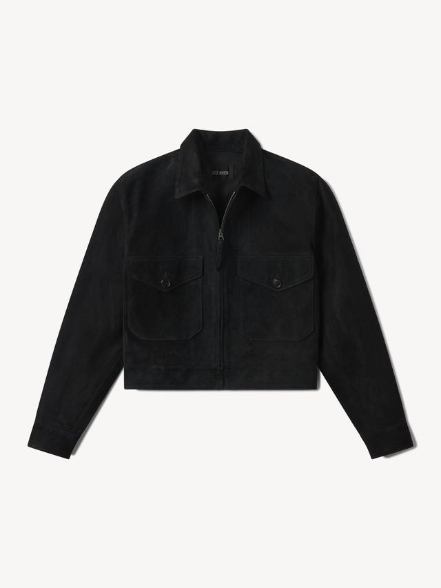 Black Mojave Suede Mechanic's Jacket Product Image