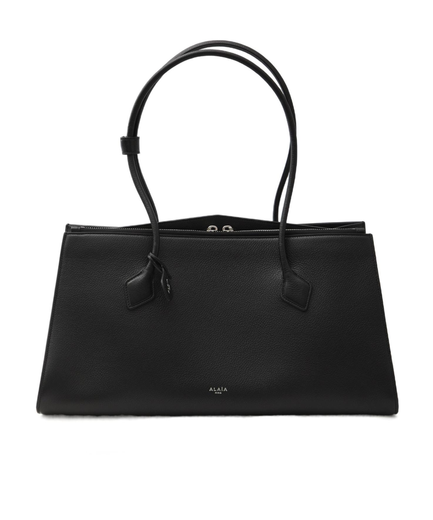 ALAÏA Double Handle Shoulder Bag In Black Product Image