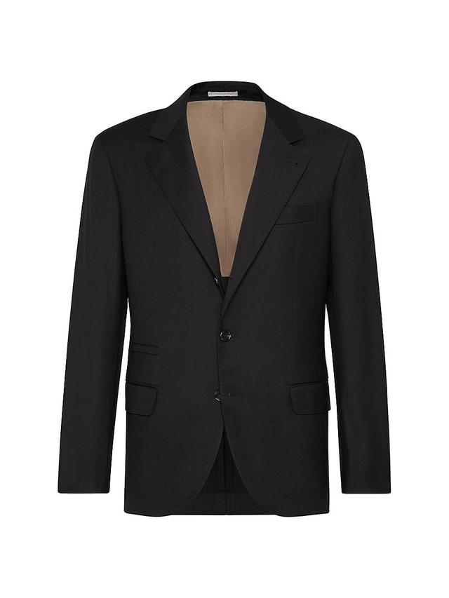 Mens Super 150s Virgin Wool Four Season Batavia Twill Blazer Product Image