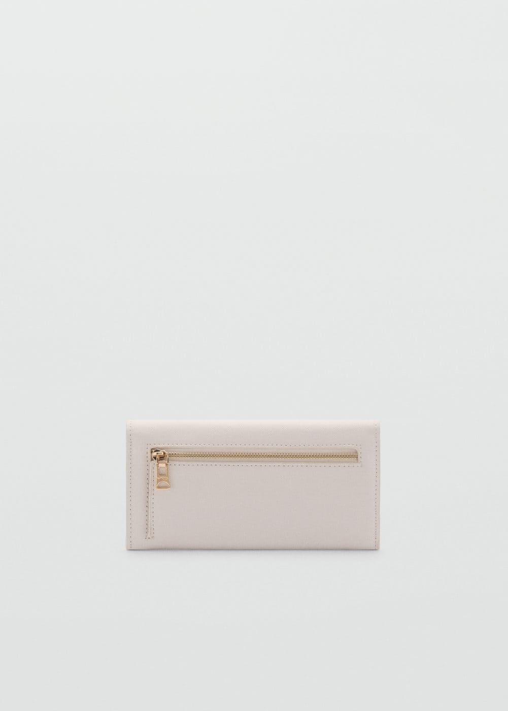 MANGO - Flap saffiano-effect wallet - One size - Women Product Image