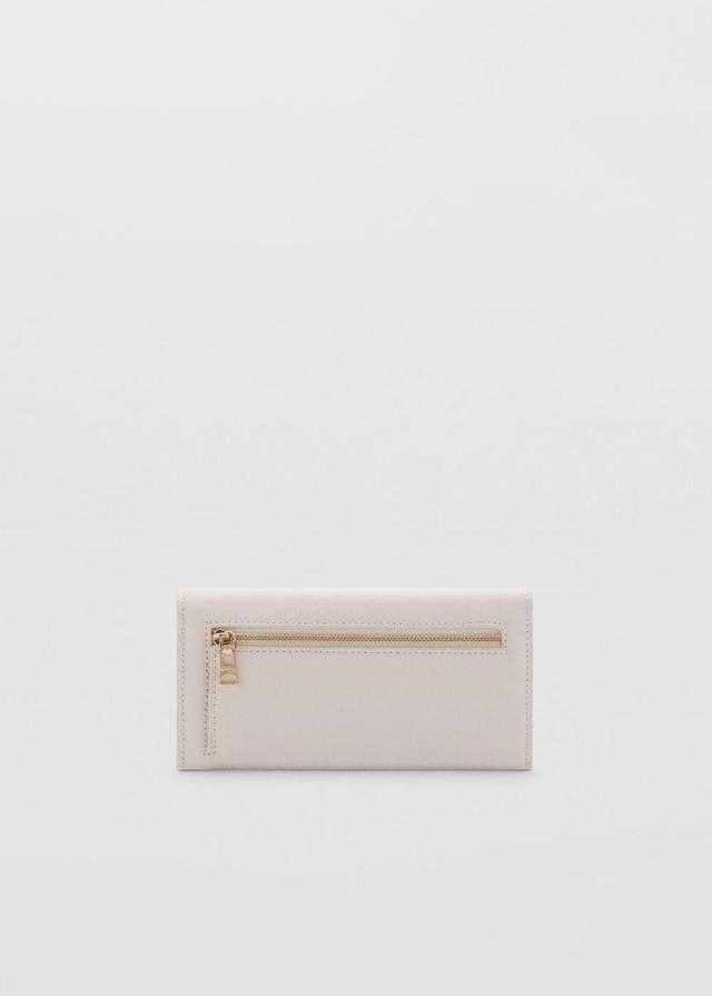 MANGO - Flap saffiano-effect wallet - One size - Women Product Image