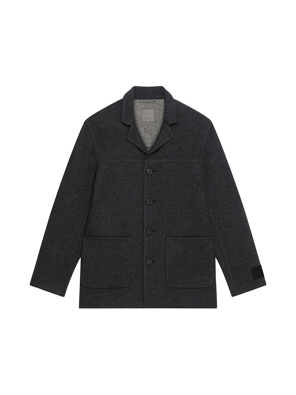 Mens Jacket in Double Face Wool and Cashmere Product Image