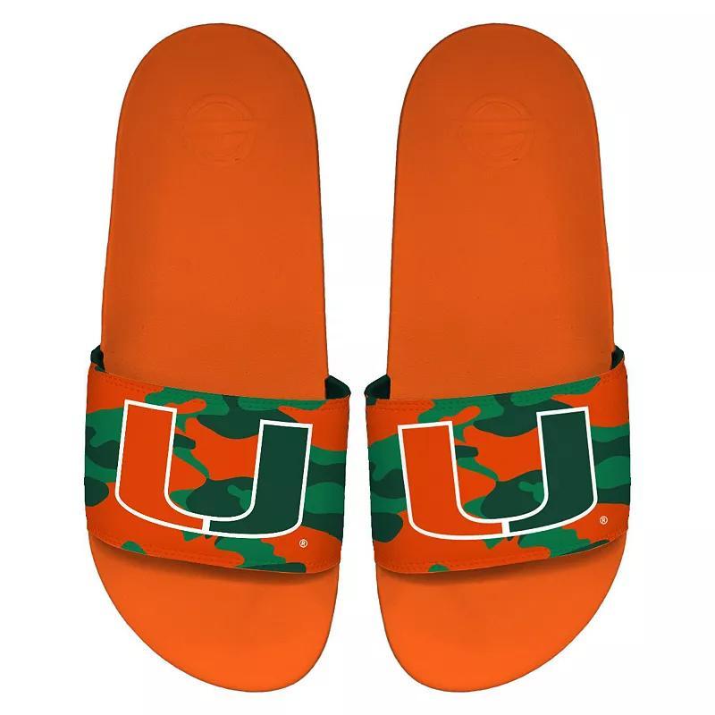 Mens ISlide Miami Hurricanes Camo Motto Slide Sandals Product Image