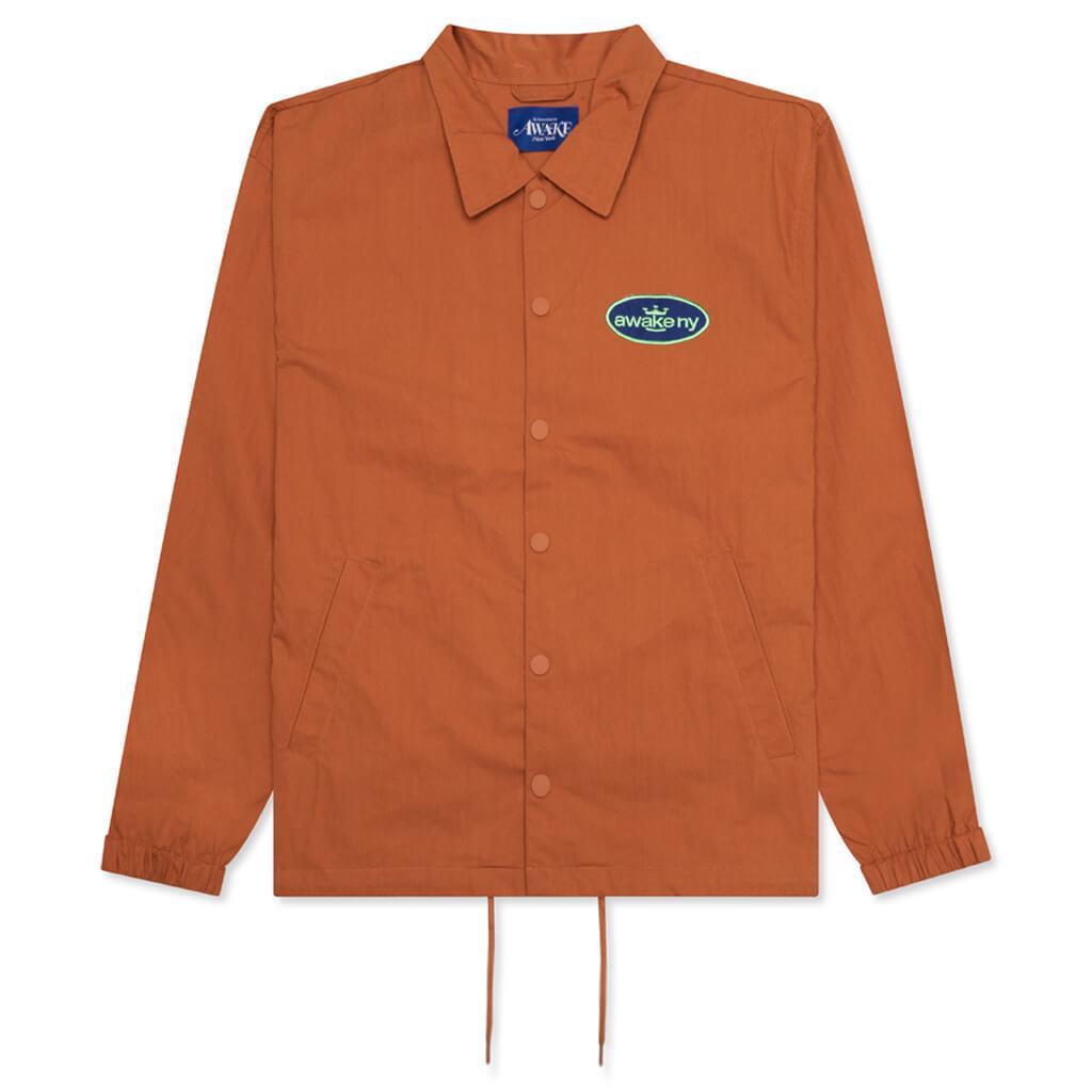 King Logo Twill Coaches Jacket - Rust Male Product Image