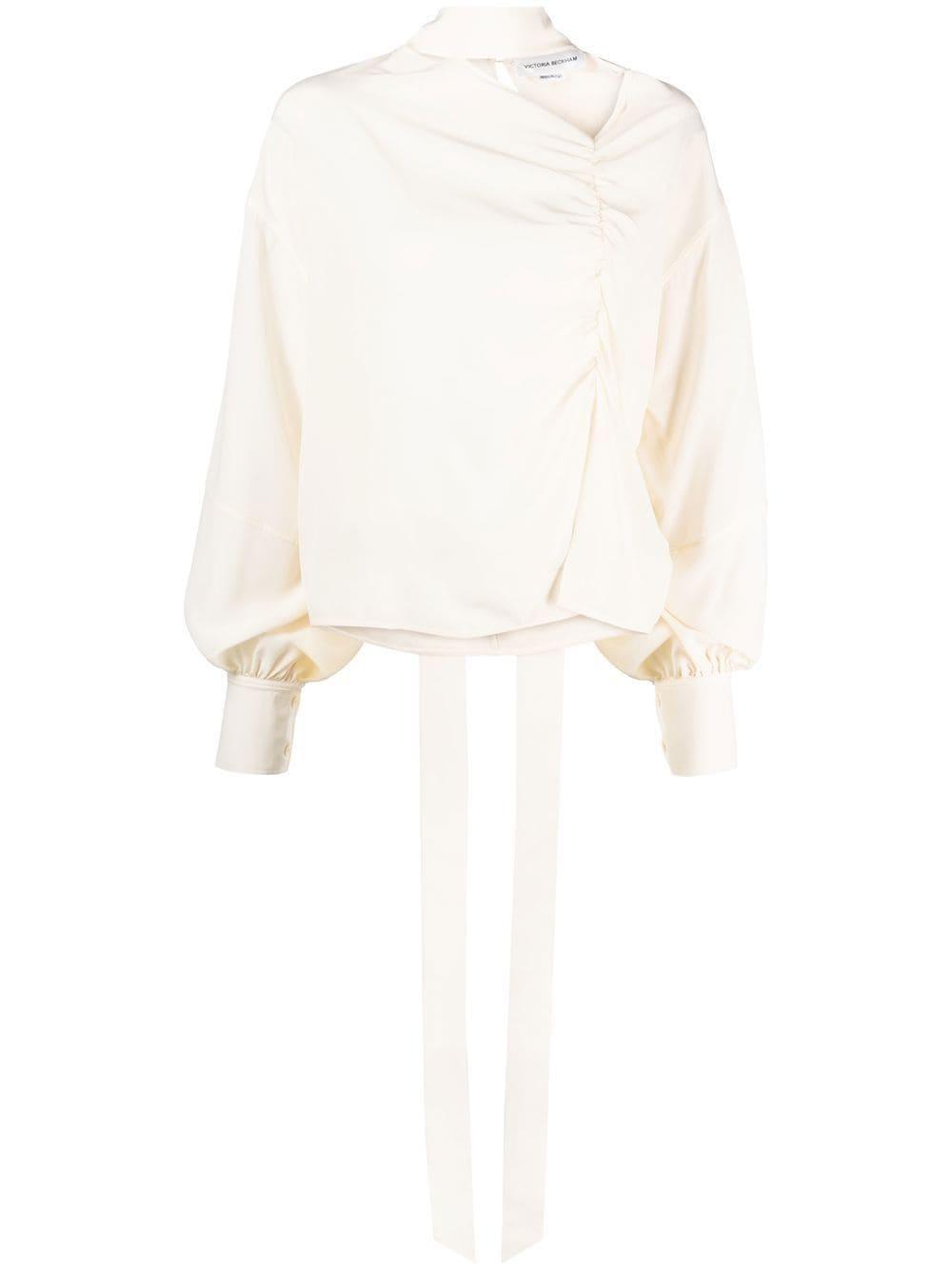 Scarf Neck Blouse In Nude Product Image