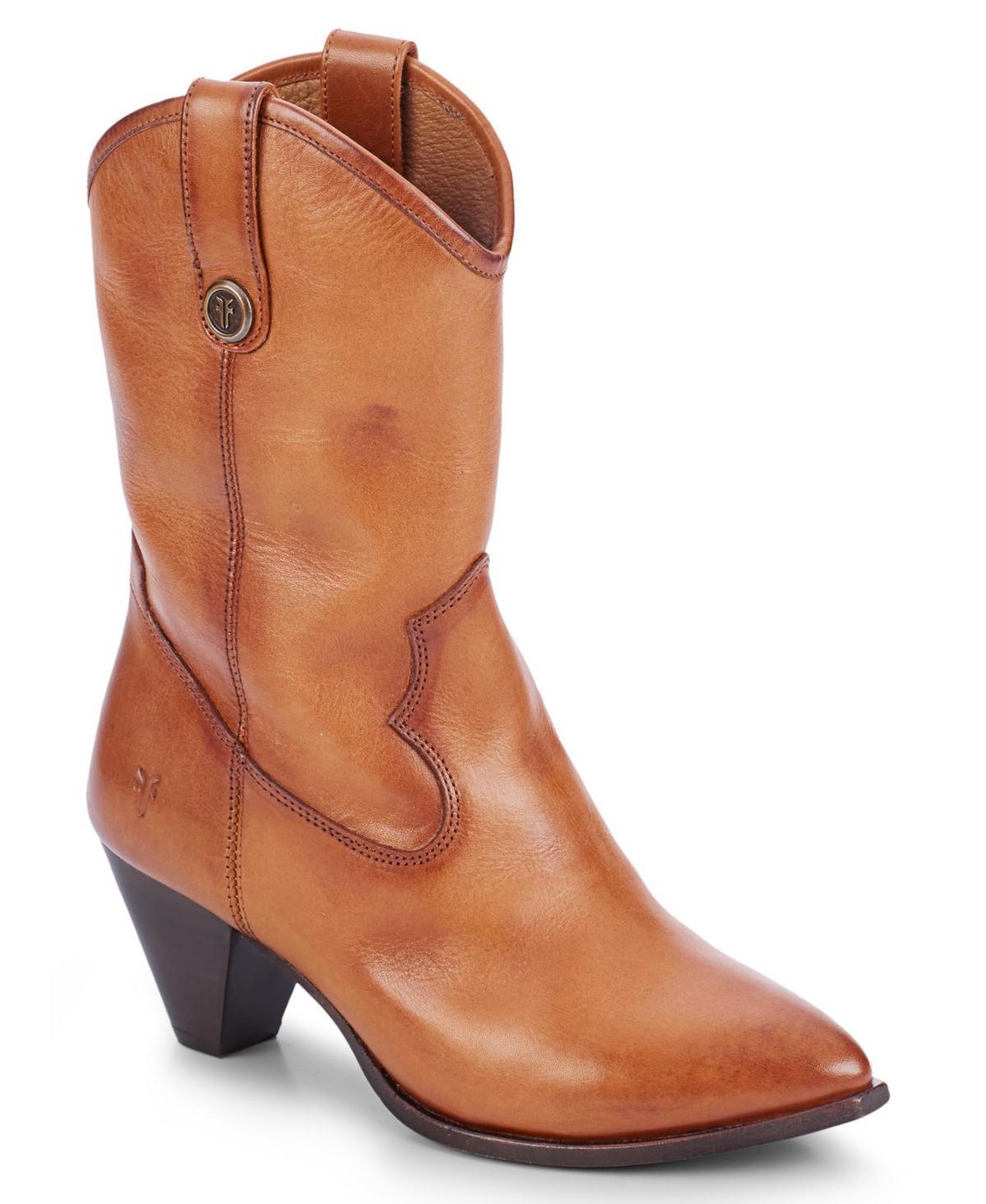 Frye June Western Leather Booties Product Image