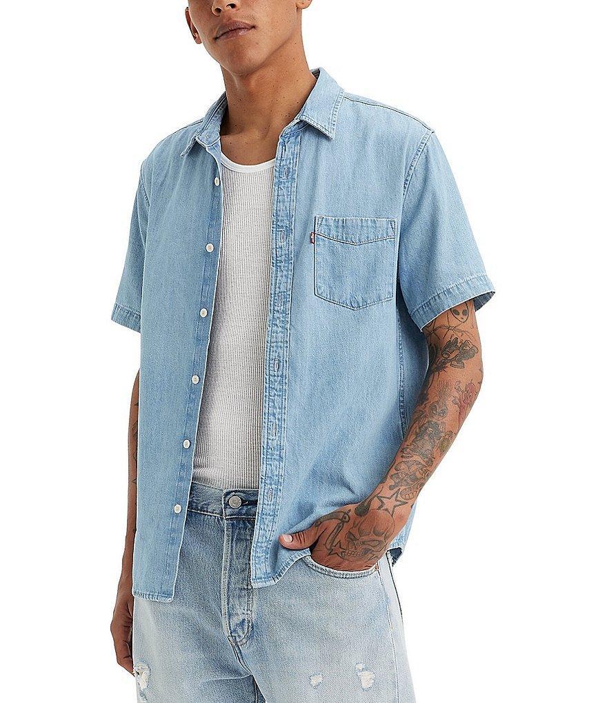 Levi's® Classic Fit Short Sleeve Chambray Woven Shirt Product Image