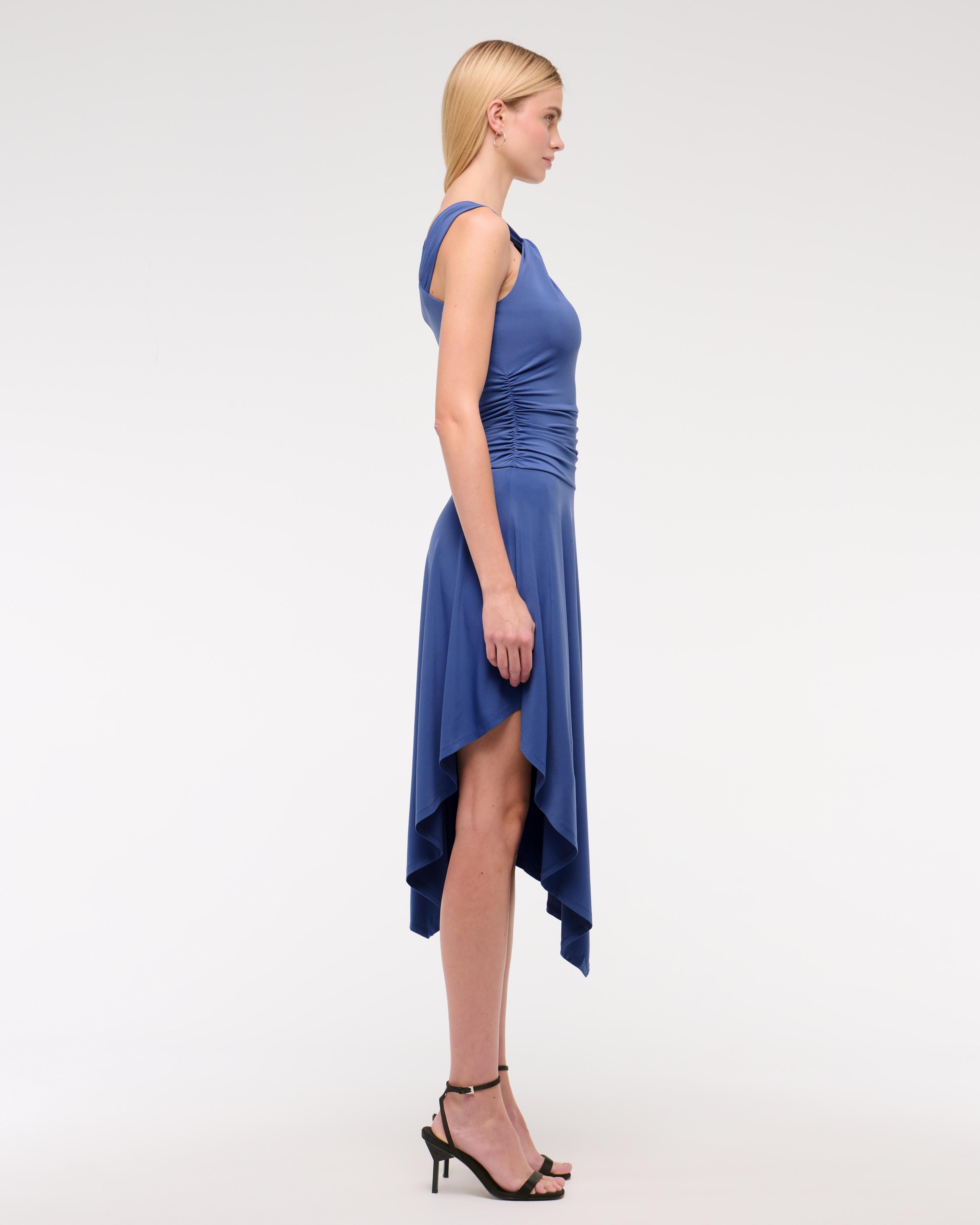 Asymmetrical Knit Midi Dress Product Image