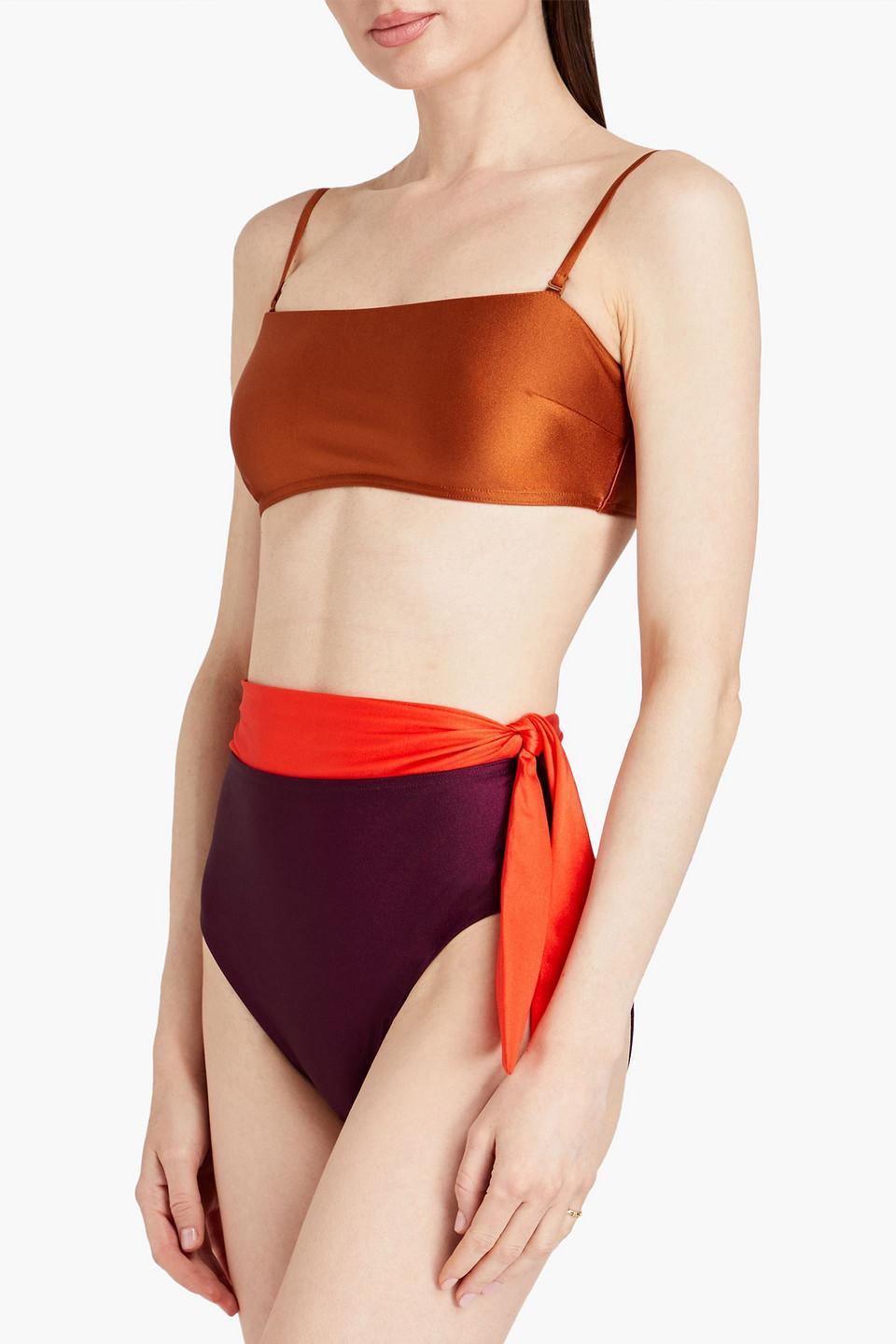 Metallic Bikini In Orange Product Image