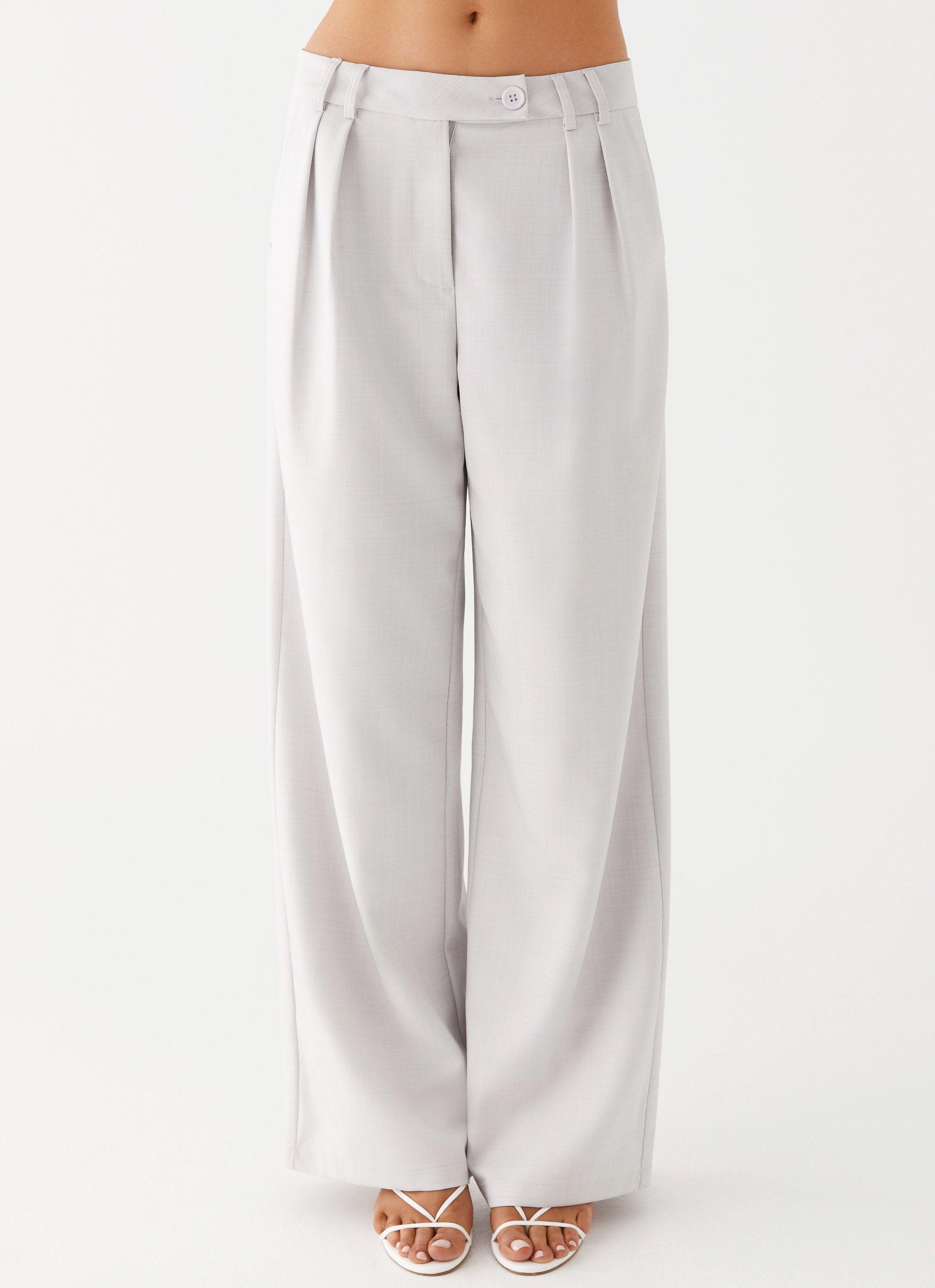 Asha Low Rise Pants - Ivory Product Image