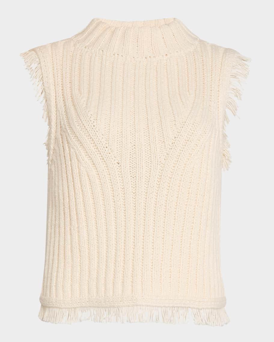 Bria Ribbed Fringe-Trim Tank product image