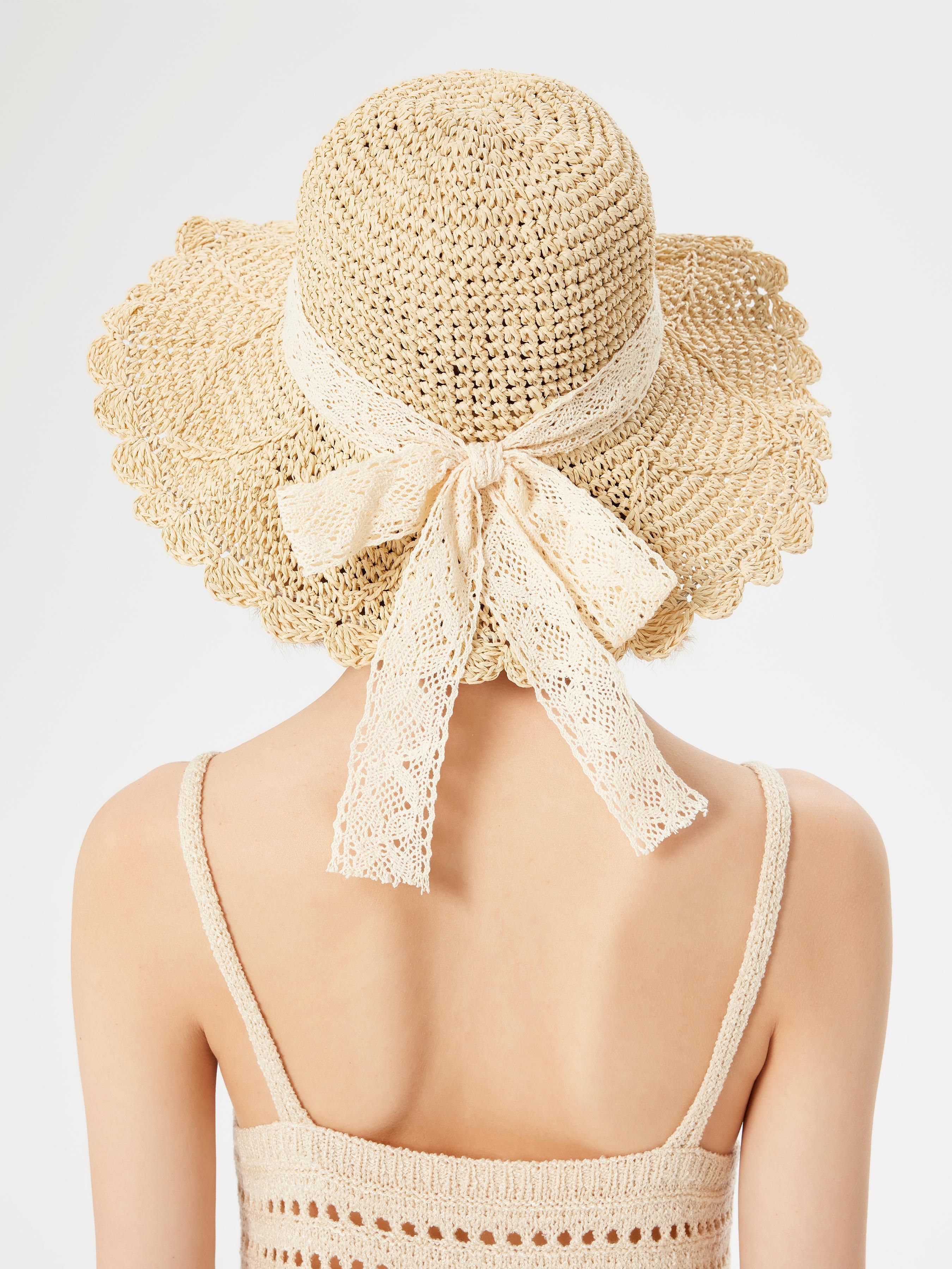 LACE BOWKNOT STRAW HAT product image