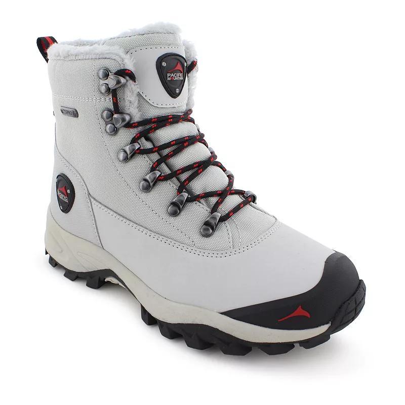 Pacific Mountain Alpine Mid Womens Waterproof Winter Boots Grey Brick Product Image