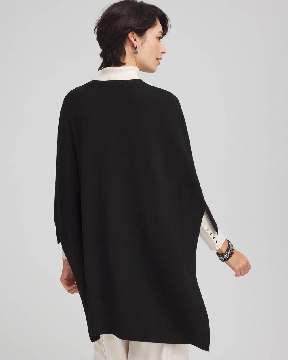 High-Low Sweater Poncho Product Image