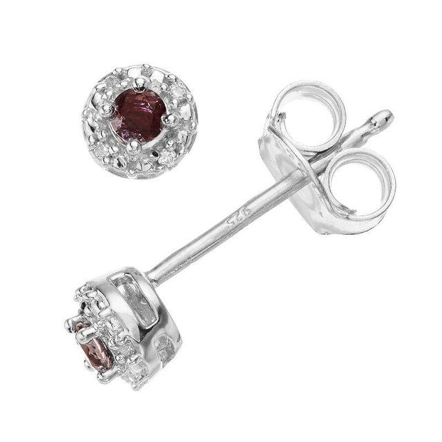 Sterling Silver 1/10 Carat T.W. Diamond Stud Earrings, Womens Product Image