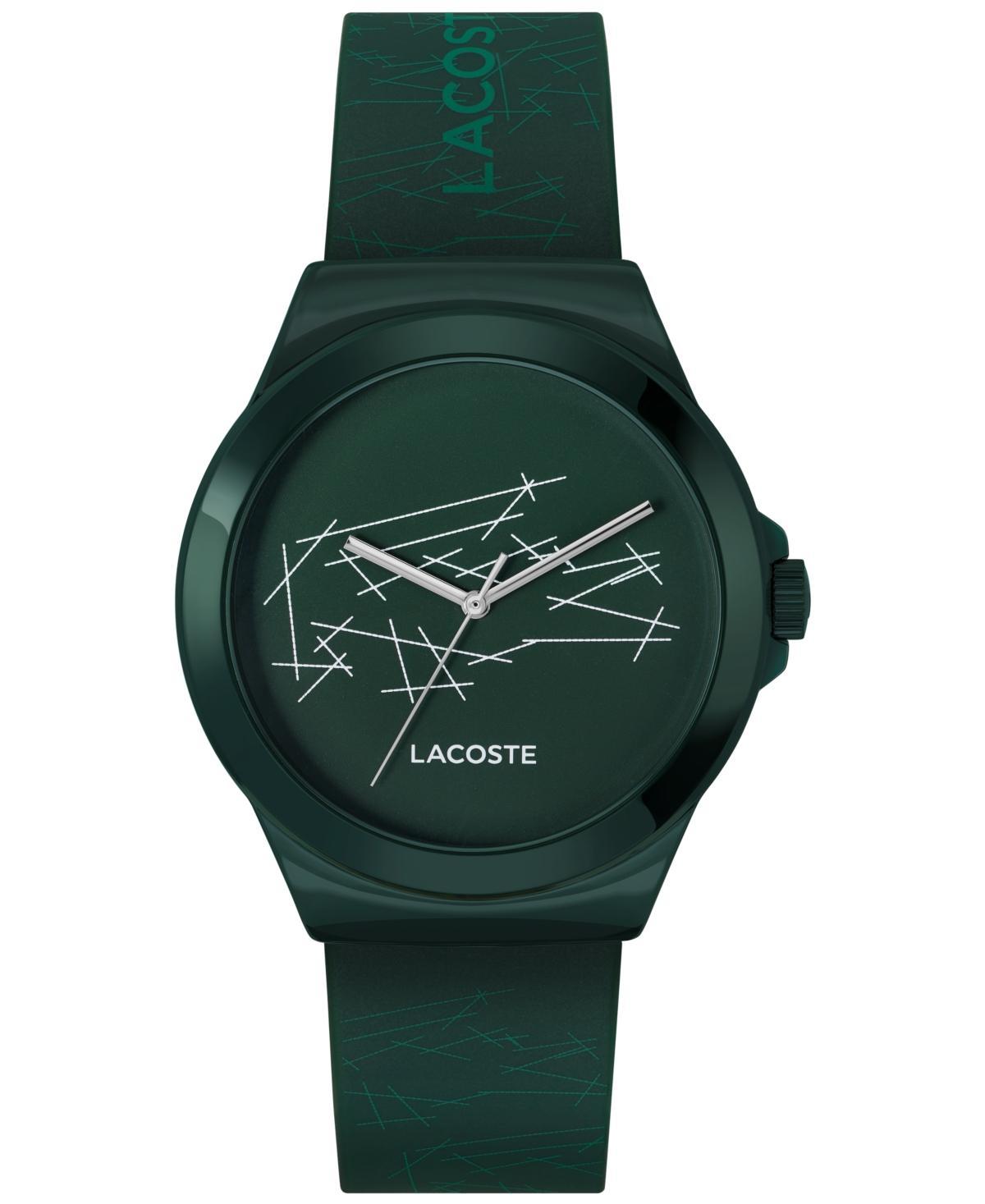 Lacoste Mens Neocroc Green Silicone Strap Watch 42mm - Green Product Image