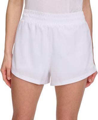 Dkny Sport Womens Solid Double-Layer Training Shorts Product Image