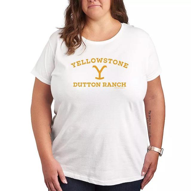 Plus Yellowstone Y Dutton Ranch Logo Graphic Tee, Womens Product Image