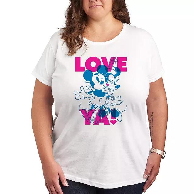 Plus Size Disney Kiss Me Graphic Tee, Womens Product Image