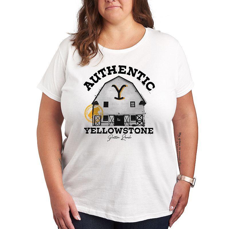 Plus Yellowstone Authentic Graphic Tee, Womens Product Image