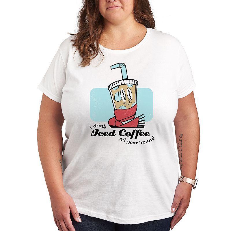 Plus Iced Coffee Year Round Graphic Tee, Womens Product Image