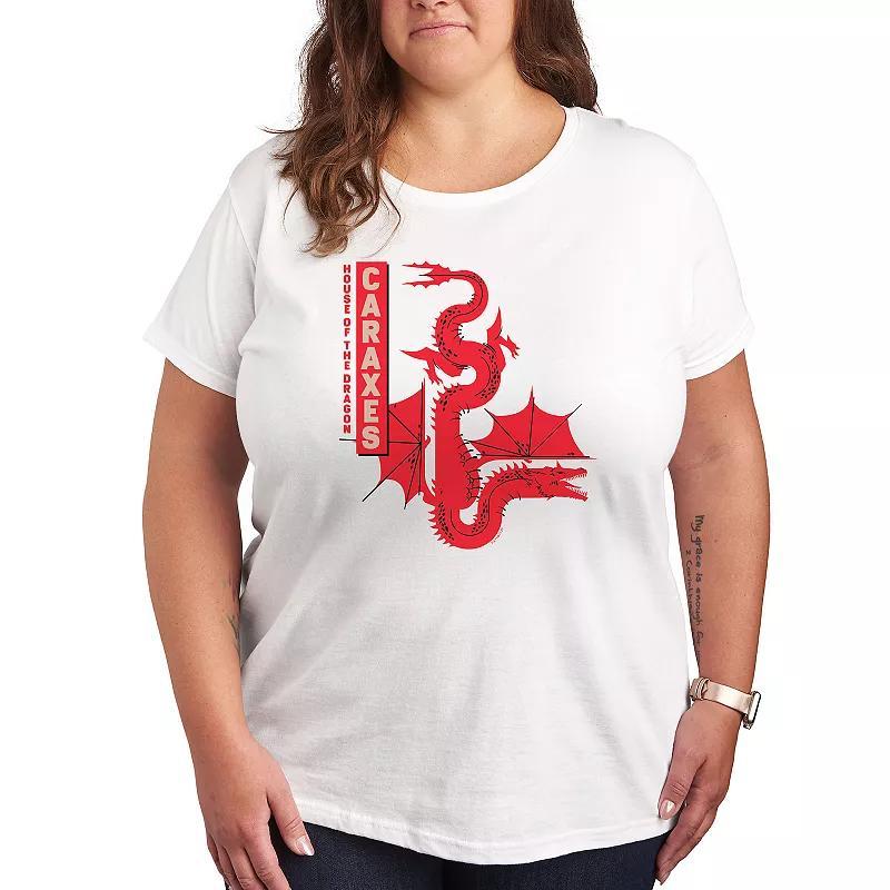 Plus House of the Dragon Caraxes Dragon Graphic Tee, Womens Product Image