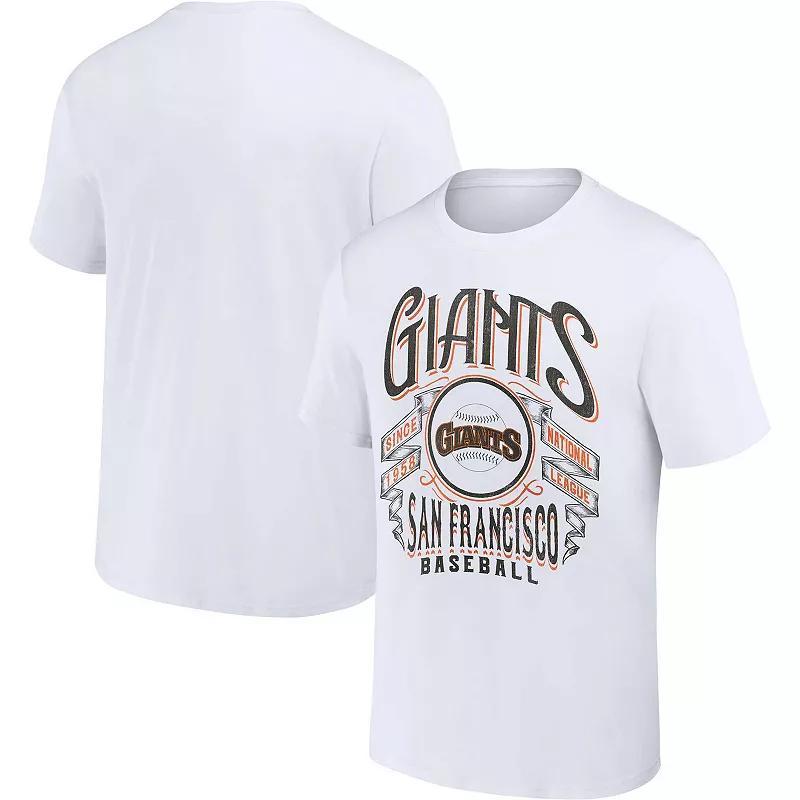 Mens Darius Rucker Collection by Fanatics White San Francisco Giants Distressed Rock T-shirt Product Image