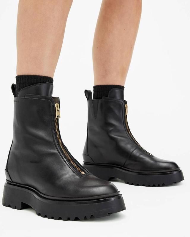 Ophelia Chunky Leather Chelsea Boots Product Image