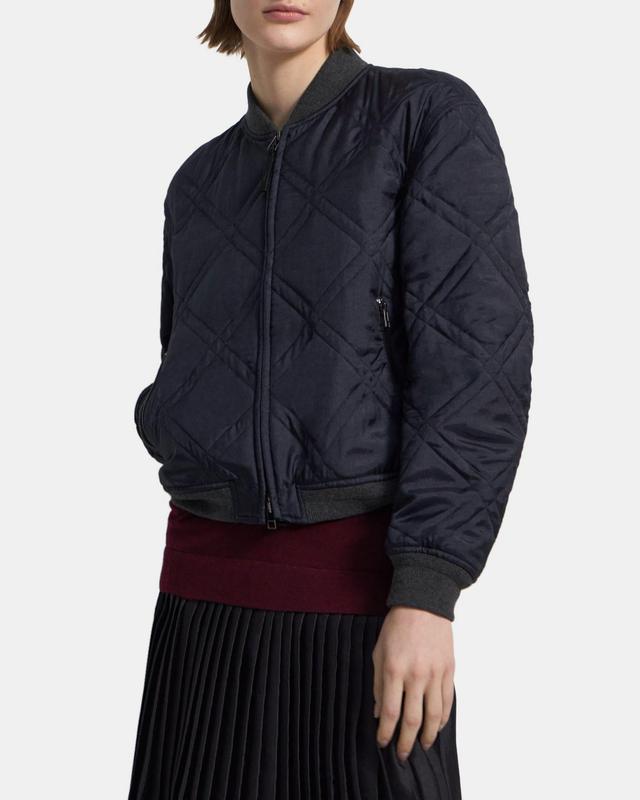 Crinkle Twill Bomber Jacket Product Image